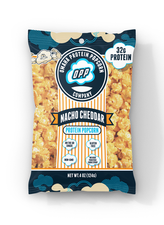 Omaha Protein Popcorn- Nacho Cheddar