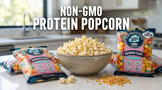 hero-image-of-non-gmo-protein-popcorn-with-bags-and-bowl-on-clean-countertop