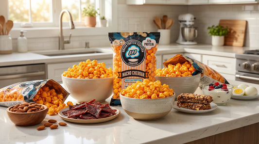 family-snacking-scene-with-omaha-protein-popcorn-and-protein-snacks