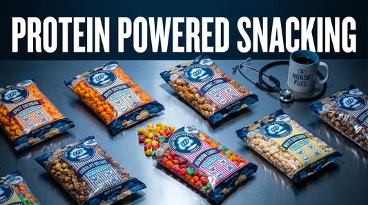 protein-popcorn-bags-on-night-shift-desk-with-coffee-and-snack-scene