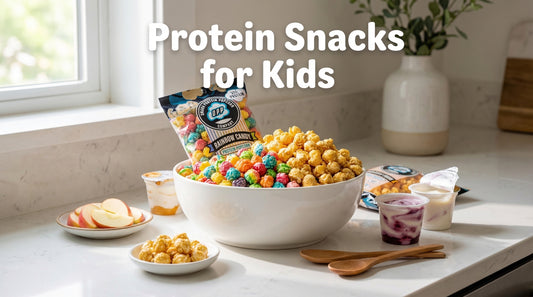 kids-protein-snacks-with-omaha-protein-popcorn-on-kitchen-counter