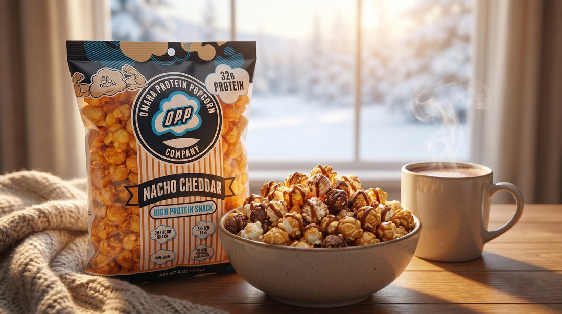 winter-protein-popcorn-snack-in-cozy-setting