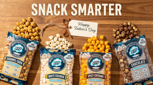 father-day-gift-with-omaha-protein-popcorn-bags-on-table
