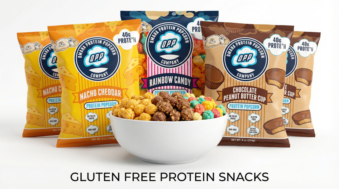 gluten-free-protein-popcorn-bags-and-bowl-in-clean-studio-setting