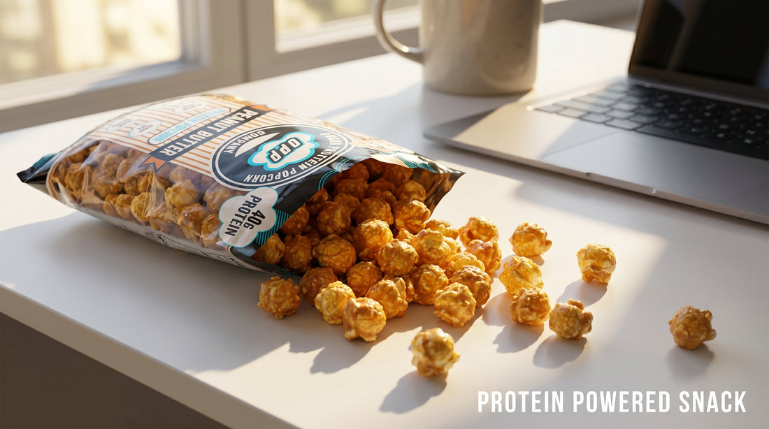 high-protein-popcorn-bag-open-on-table-with-afternoon-light