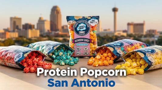 protein-popcorn-bags-with-san-antonio-skyline-in-background