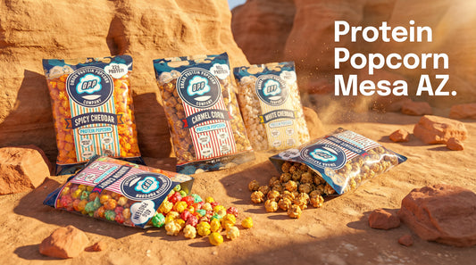 realistic-hero-image-of-omaha-protein-popcorn-with-desert-inspired-mesa-az-background