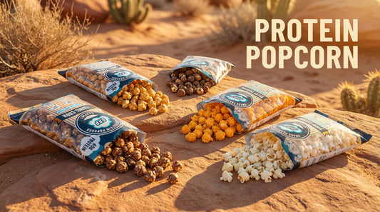 hero-image-of-omaha-protein-popcorn-with-desert-inspired-backdrop
