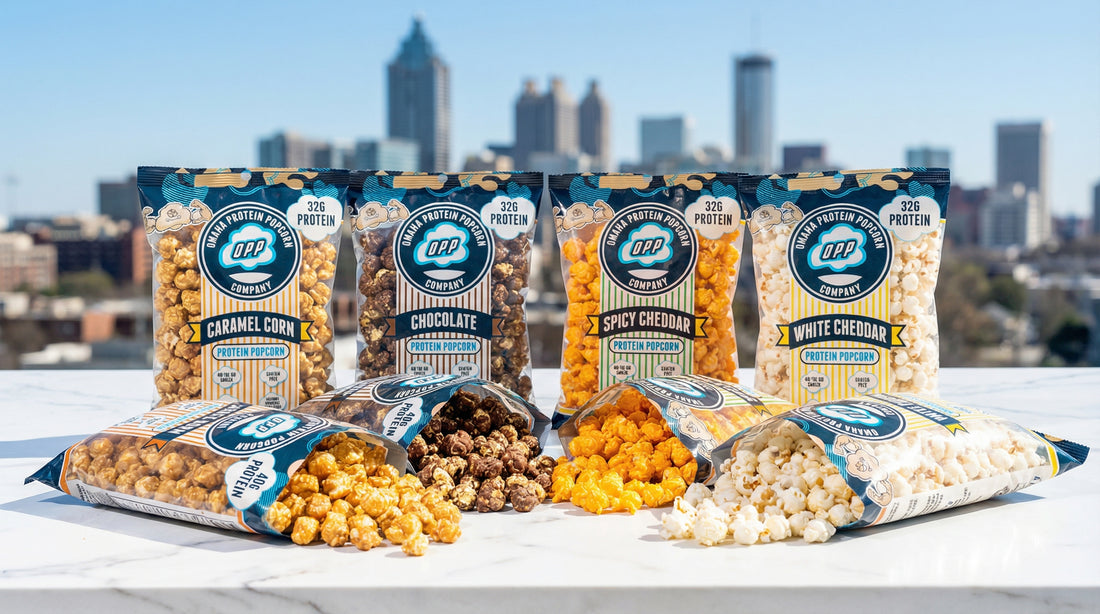 hero-image-of-omaha-protein-popcorn-with-atlanta-skyline-background
