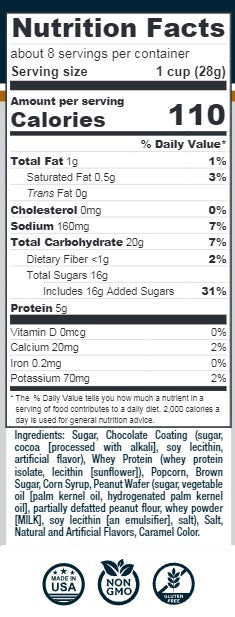 Omaha Protein Popcorn- Chocolate Peanut Butter Cup