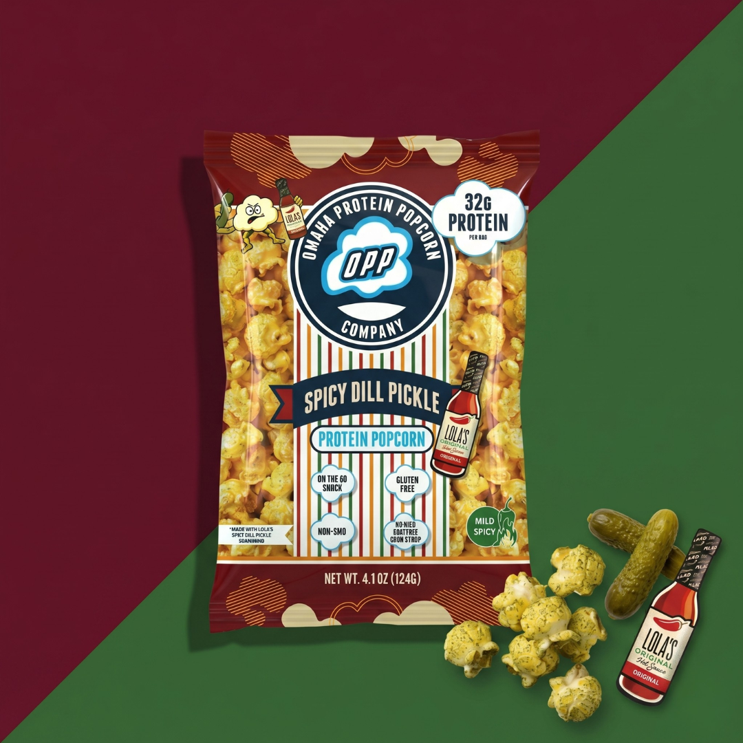 Omaha Protein Popcorn-Spicy Dill