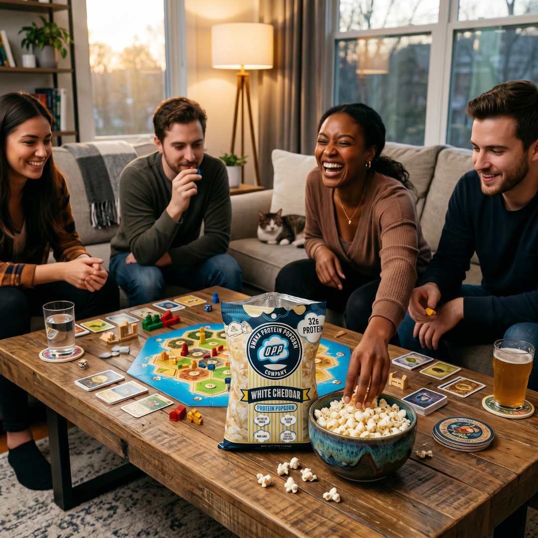 Omaha Protein Popcorn- White Cheddar
