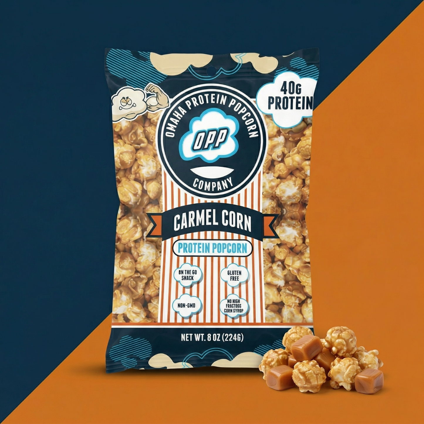 Omaha Protein Popcorn- Carmel Corn